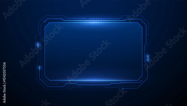 Fototapeta abstract hud ui gui future futuristic screen system virtual design