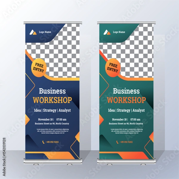 Obraz roll up banner design 