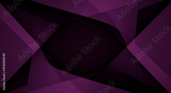 Fototapeta Deep Purple Abstract Background: Geometric Design for Presentations and Web Design