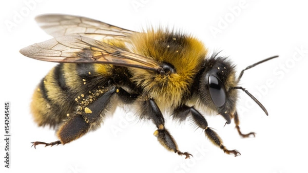 Fototapeta Bee, isolated transparent background