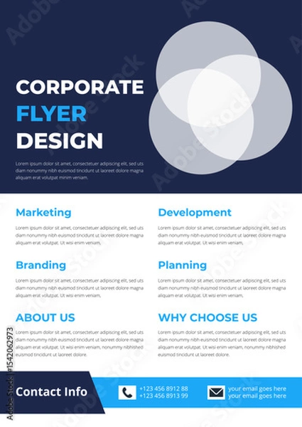 Obraz corporet flyer design 