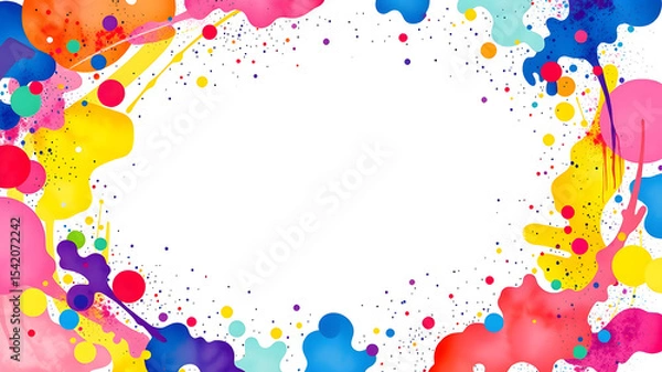 Fototapeta Greeting card template. 
AI generated image, ai