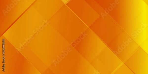 Obraz abstract orange background with lines and triangles, modern orange color abstract background with seamless pattern, business and technology concept background with orange stripes and geometric shapes.