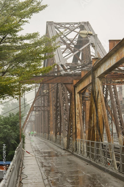 Obraz Long Bien Bridge. Hanoi. Vietnam.