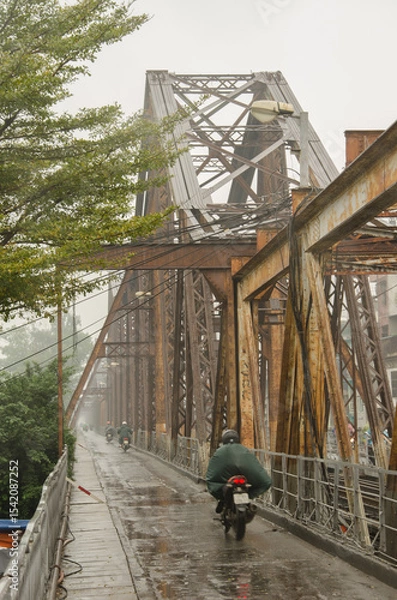 Obraz Long Bien Bridge. Hanoi. Vietnam.