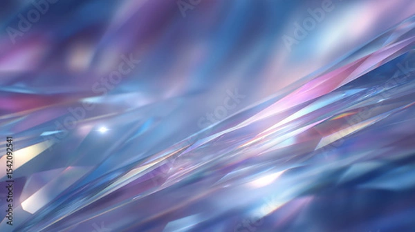 Obraz Futuristic Crystal Background with Soft Light for Tech Themes