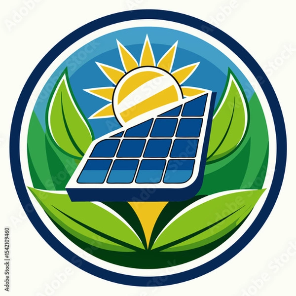 Obraz solar panel icon