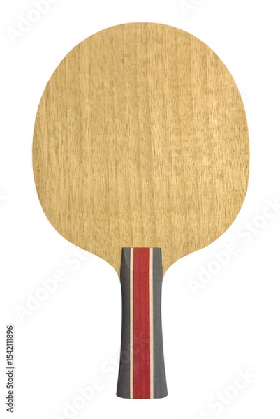 Fototapeta wooden base of table tennis racket isolated on white background