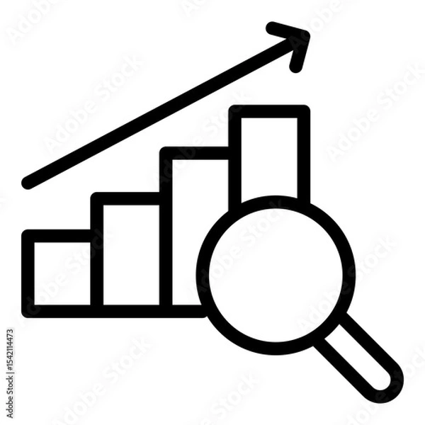 Obraz Predictive icon. Vector line icon