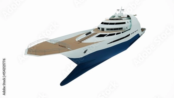 Obraz A cruise ship is a means of water transportation that is used as a means of transport