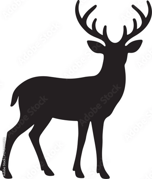 Fototapeta Deer vector art হরিণ