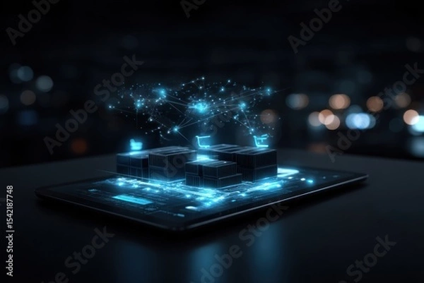 Obraz Digital shopping platform concept