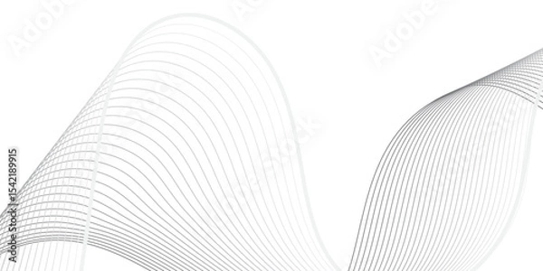 Fototapeta 
Dynamic Curved Line Design on Transparent Background –Ideal for High-Tech Communication Designs, Big Data Reports, Research Presentations, and Business Technology Collateral
