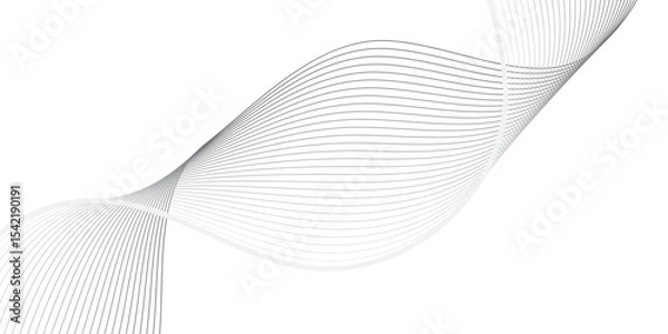 Fototapeta 
Dynamic Curved Line Design on Transparent Background –Ideal for High-Tech Communication Designs, Big Data Reports, Research Presentations, and Business Technology Collateral
