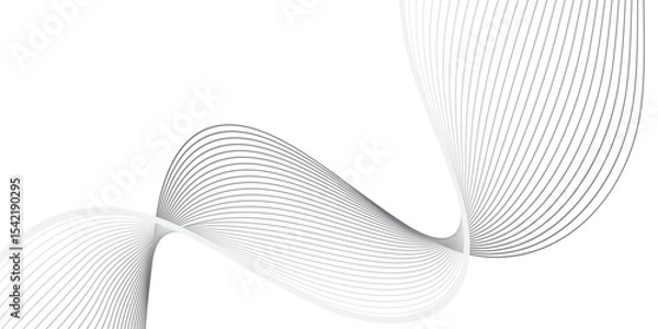 Fototapeta 
Dynamic Curved Line Design on Transparent Background –Ideal for High-Tech Communication Designs, Big Data Reports, Research Presentations, and Business Technology Collateral
