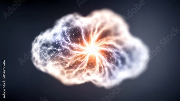 Obraz An abstract representation of energy, showcasing dynamic movement and vibrant colors symbolizing power and transformation.