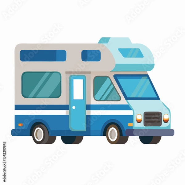 Fototapeta camper van vector illustration