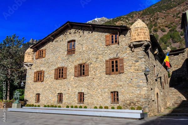 Obraz Casa de la Vall in Andorra la Vella, Andorra. It is former headquarters of the General Council of Andorra