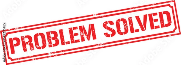 Obraz Grunge stamp problem solved