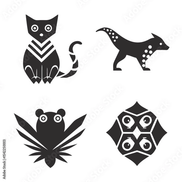 Fototapeta animal vector set