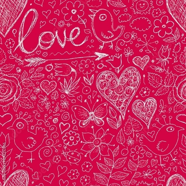 Obraz seamless pattern with hearts