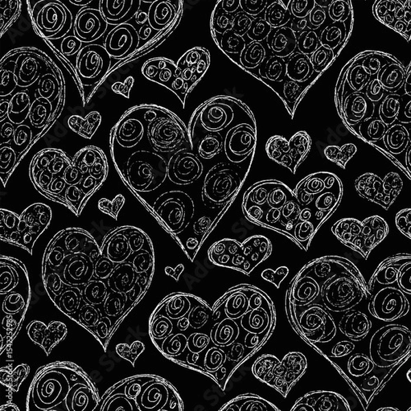 Obraz seamless pattern with hearts