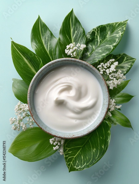 Fototapeta cream and mint