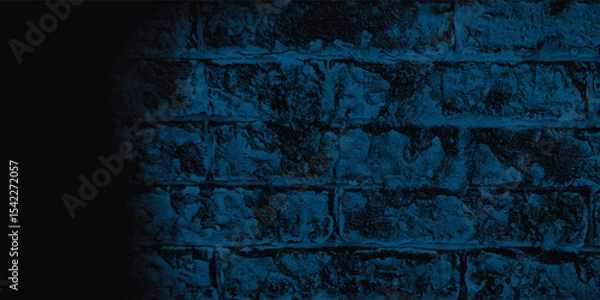 Obraz Gritty and tactile wall surface in a compelling blue, ideal for conveying rawness, strength, or urban realism.

