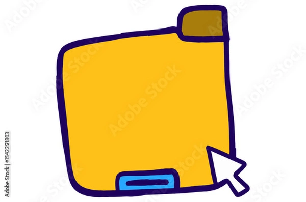 Fototapeta Simple File Folder Icon