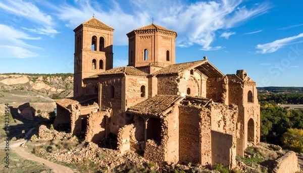 Obraz Ruins of ancient church with Spain.