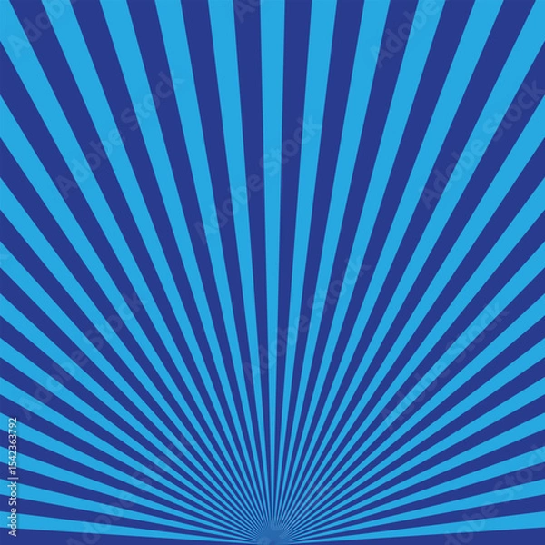Fototapeta abstract blue color sun burst pattern design