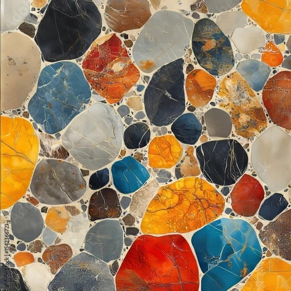 Fototapeta Floor tiles. Generative AI