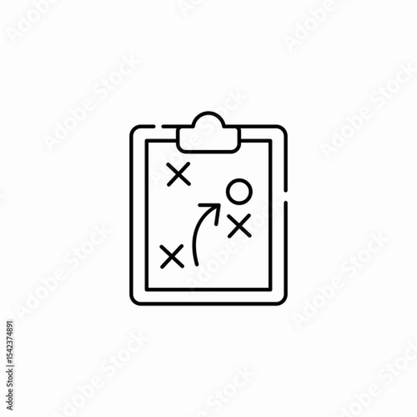Obraz strategy board game icon sign vector
