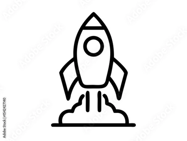 Fototapeta Startup Vector Icon - Pixel Perfect & Editable Stroke for Tech & SaaS