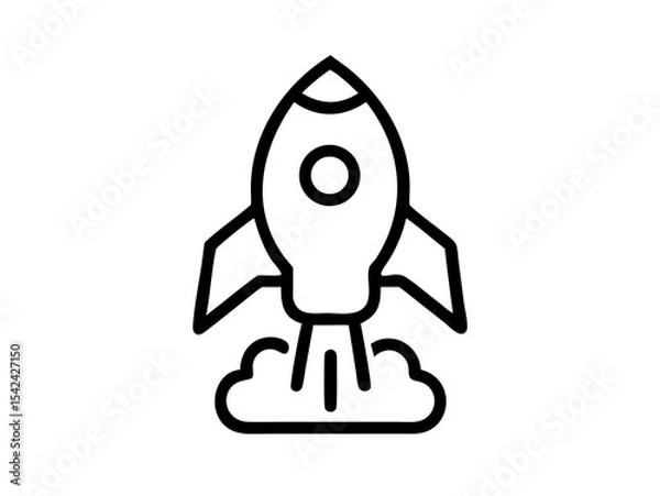 Fototapeta Startup Vector Icon - Pixel Perfect & Editable Stroke for Tech & SaaS