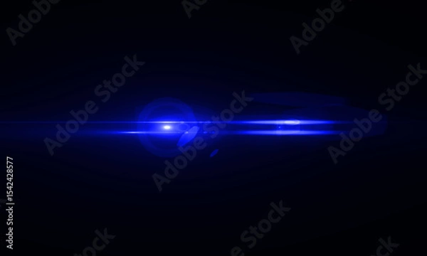 Fototapeta Color Lens Flare light over Black Background. Easy to add overlay or screen filter over Photos