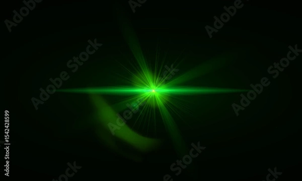 Fototapeta Color Lens Flare light over Black Background. Easy to add overlay or screen filter over Photos