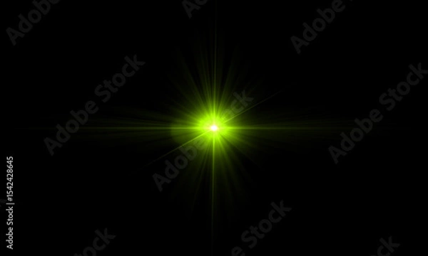 Fototapeta Color Lens Flare light over Black Background. Easy to add overlay or screen filter over Photos