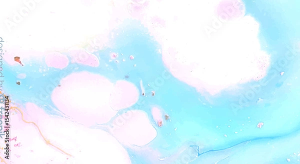 Fototapeta Vibrant Abstract Purple and Blue Ink Texture – Fluid Alcohol Ink Flow with Marble-Like Organic Pattern for Backgrounds, Wallpapers, and Artistic Projects