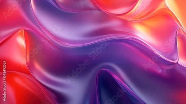 Obraz Abstract, vibrant, flowing liquid colors