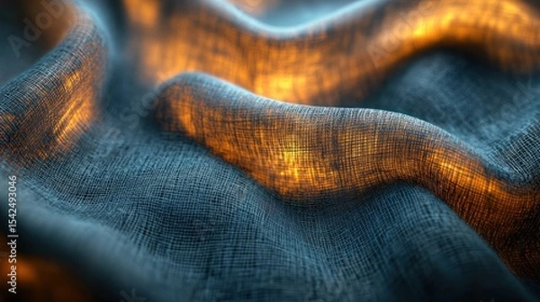 Obraz Fabric texture with glowing highlights