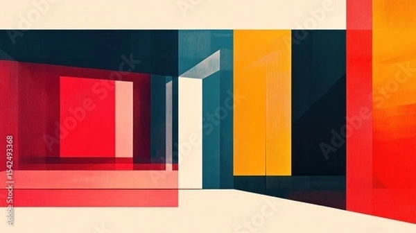 Obraz Abstract architectural interior