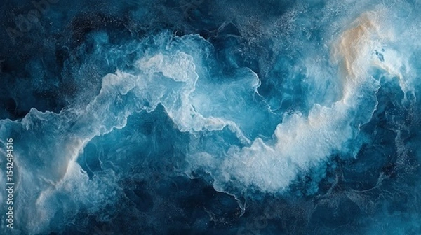 Obraz Deep ocean currents, abstract art