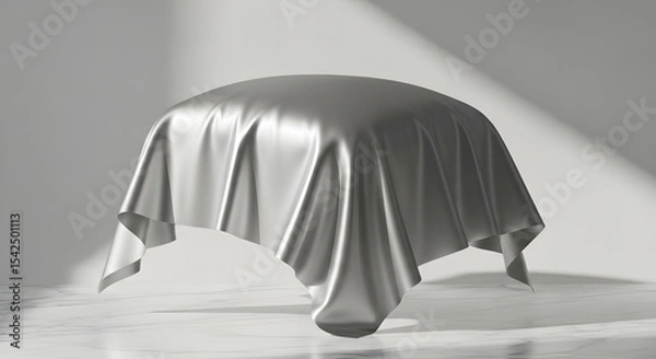 Obraz Satin Cloth Draped Over Object