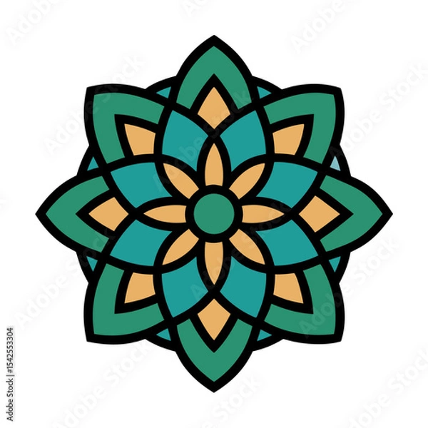 Obraz Mandala with Intricate Celtic Knotwork Patterns