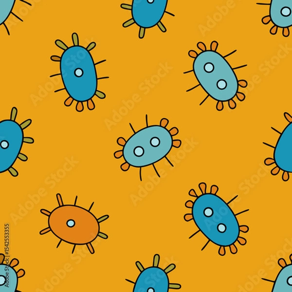 Obraz Microscopic Organism Pattern with Intricate Details