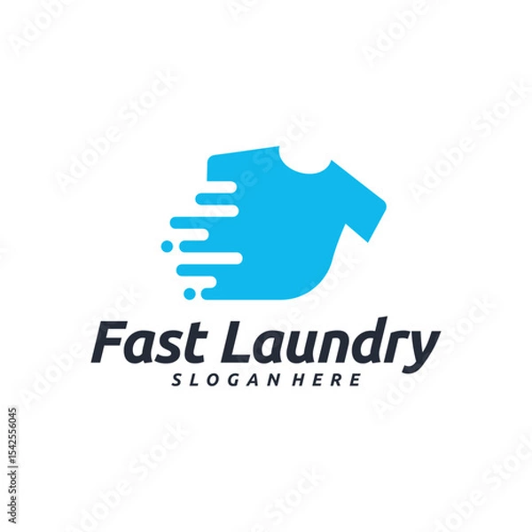 Fototapeta Modern  design for a fast laundry service.