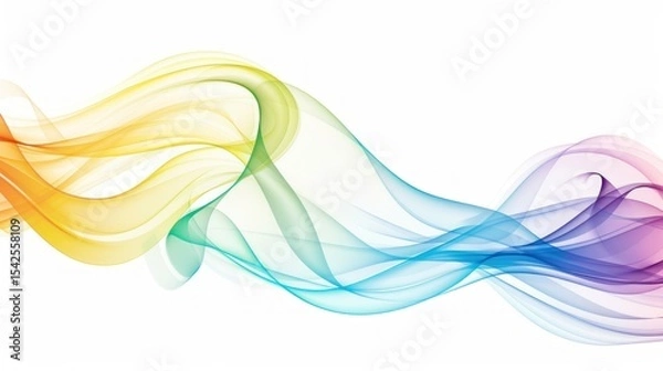 Obraz Abstract Rainbow Waves