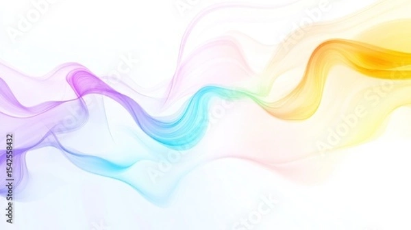 Obraz Abstract Rainbow Waves