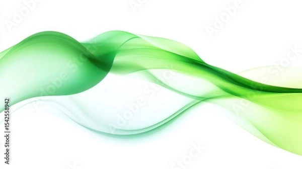 Obraz Abstract Green Waves